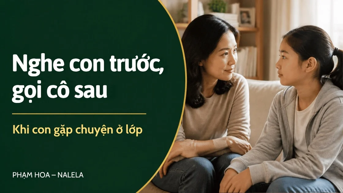 Làm gì khi con bị bắt nạt ở trường: mẹ ngồi nghe con gái khoảng 12 tuổi kể chuyện ở lớp